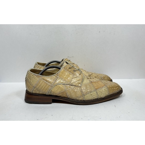 Belvedere Studio Genuine Crocodile Men\'s Size 11 Oxford Shoes‎ HandMade Derby main image 9